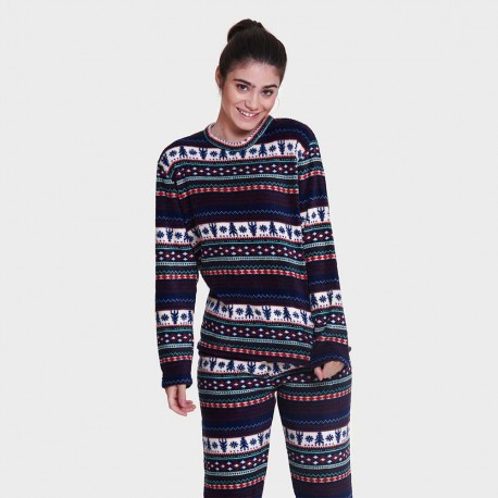 Pijama coral Christmas M