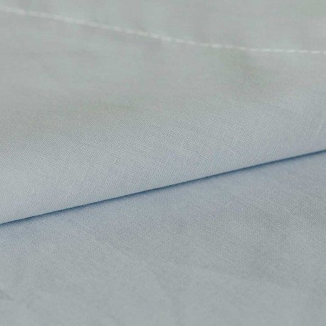 Sábana bajera 100% algodón percal de 200 hilos gris 140x200 cm LISO GRIS