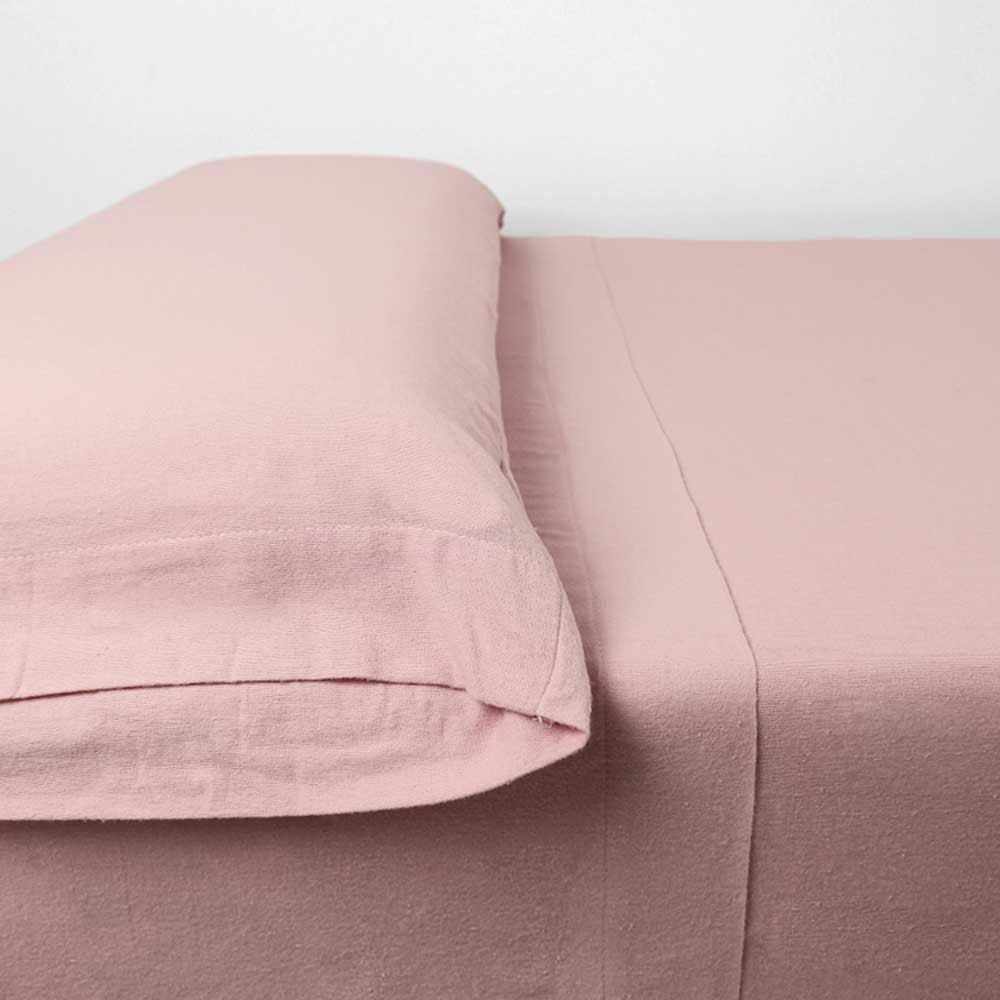 Juego de sábanas franela VICHY de Barcelo  Lanovenanube Colores Rosa  medidas generales 90 cm