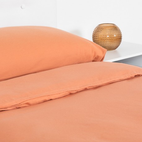 Funda franela mandarina nórdicos cama
