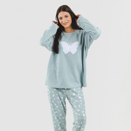 Batamanta polar  Pijamas mujer, Beige, Batas